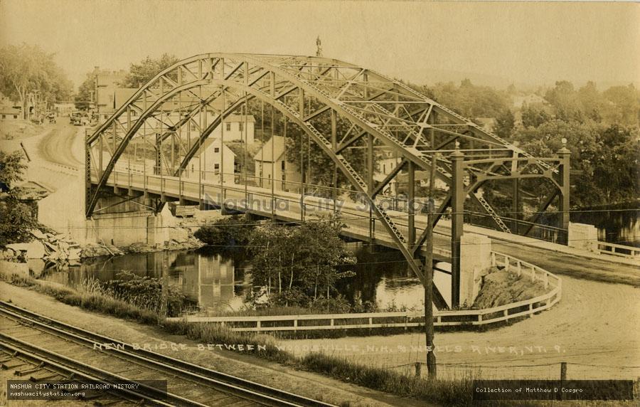 Postcard: New Bridge between Woodsville, New Hampshire and Wells River, Vermont